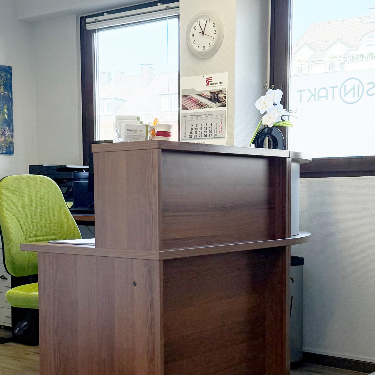 Empfangsbereich der Praxis